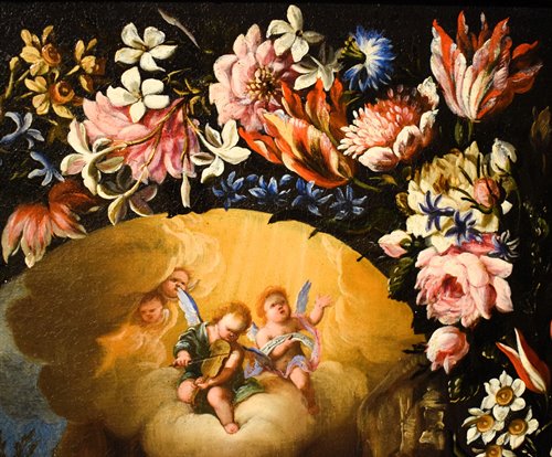 Maria Maddalena in una Ghirlanda di fiori
